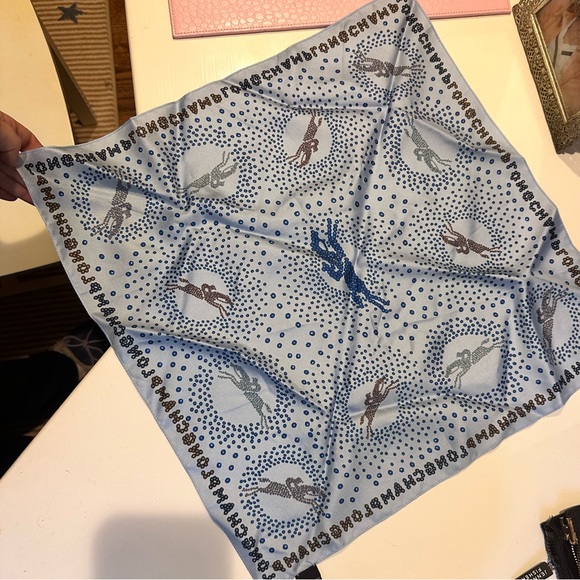 Longchamp Silk Scarf NWT - Picture 2 of 5